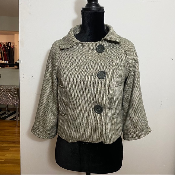 Vertigo Paris Jackets & Blazers - VERTIGO PARIS TWEED WOOL BOLERO CROPPED JACKET S